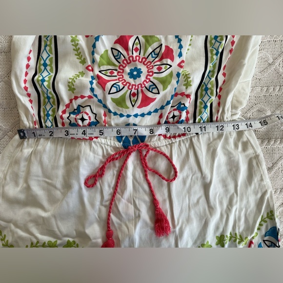 Flying Tomato White Vibrant Rayon Romper Women’s Size Medium - Picture 13 of 13